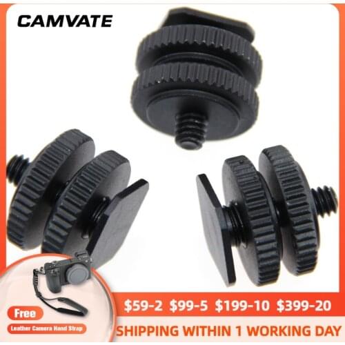 CAMVATE 1/4" Hot Cold Shoe Mount (3 pcs) C1246 camera photography accessories