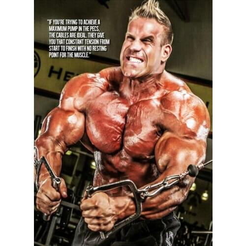 Jay Cutler - Bodybuilder Fitness Quote Art Film Print Silk Poster Home Wall Decor 24x36inch