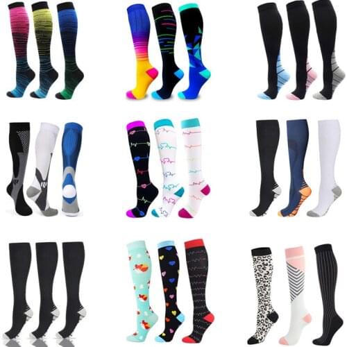 Compression Stockings Wholesales Socks Men Women Graduated Knee Stockings Best Nurses For Medical Edema Diabetes Varicose Veins
