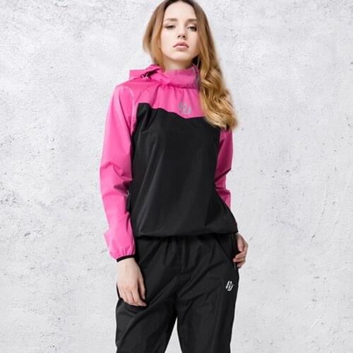 Two Piece Sauna Suits Men, Women Weight Loss Jacket Pant Gym Workout Sweat Suits Tops & Bottoms for Training Exercise Fitness