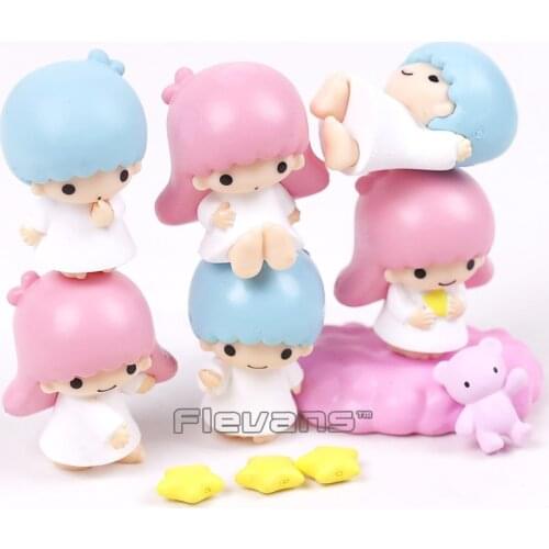 Little Twin Stars Mini PVC Action Figures Collectible Model Toys Gifts
