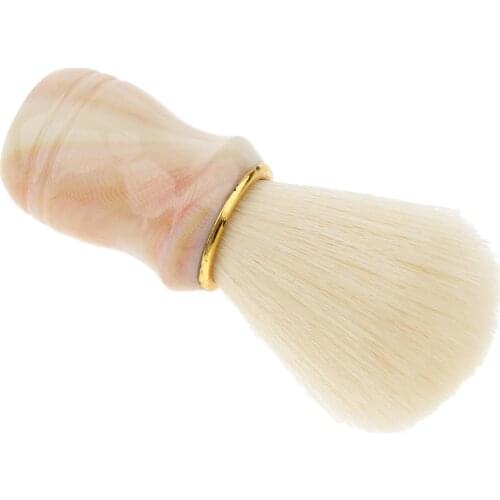 Mens Beard Mustache Shaving Brush Bristles Hair Removal Neck Duster Brush