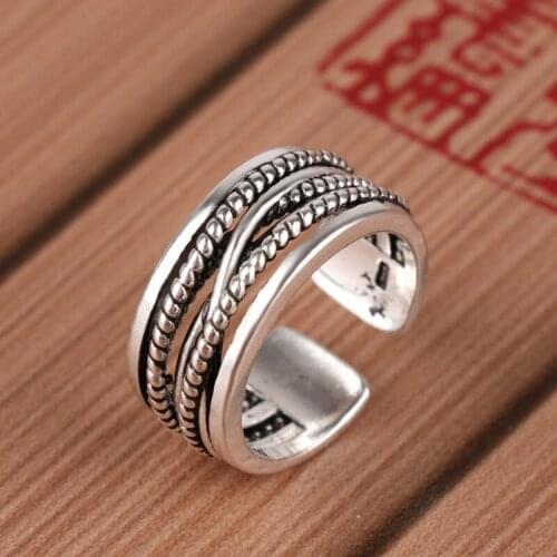 Original Design Popular Hollow Chains Finger Ring Simple Rings for Women Wedding Engagement Jewelry Gifts
