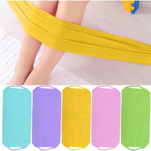 Exfoliating Rubbing Bath Towel Washcloth Elastic Shower Body Scrub Cleaning Massage Bath Towel Strap Body Washing Clean Towel