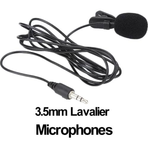 3.5mm Mini Portable Microphone Hands Free Clip On Mic Microphone Mini Audio Mic For PC Laptop Lound Speaker 3.5mm Plug Universal