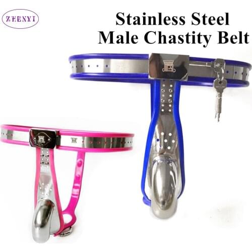 Stainless Steel Male Chastity Belt Device Penis Lock Cock Cage BDSM Sex Toys for Penis Panties Adult Games Erotic Products