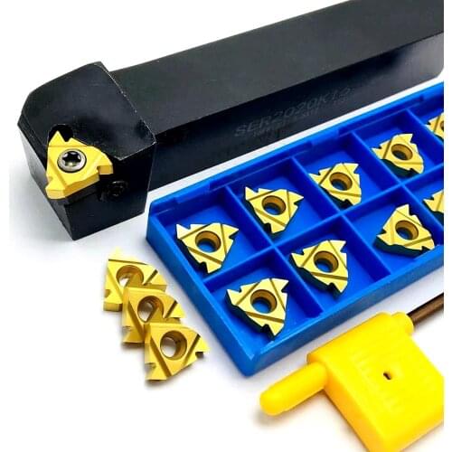 SER2020K16 SEL2020K16 external thread turning tool turning insert MMT 16ER carbide insert CNC tool holder lathe parts tool