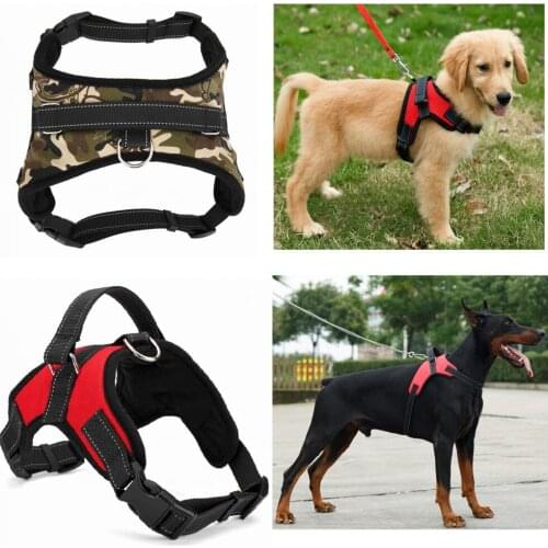New Pets Dog Harness Vest Reflective Tape Breathable Mesh Pet Dogs Leash Harness Accessories Hot Sale