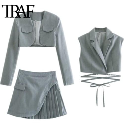 TRAF Summer Skirt Suits