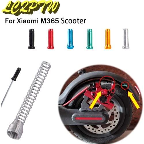 For Xiaomi M365 Stainless Steel Retractable Brake Springs Shift Line Color Tail Cap Colorful Universal For Xtech Brake Accessory