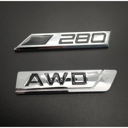 1Pcs 3D Metal Car Side Fender Rear Trunk Emblem Badge Sticker Decal For Seat altea Leon Cupra Ibiza 280 AWD Emblem Badge