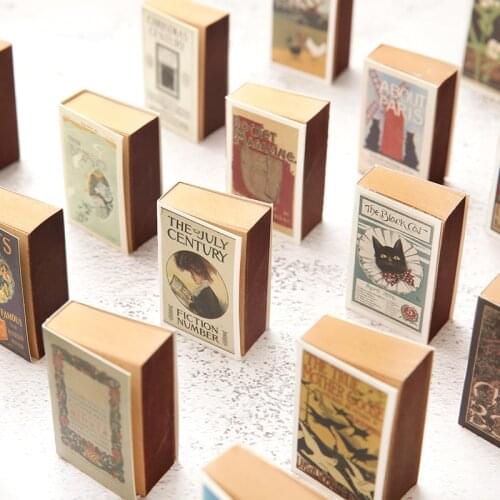 100 Sheets Mini Memo Pad Creative Matchbox Retro Notebook Can Tear Sticky Notes Kawaii Stationery Notepad Office School Supplies
