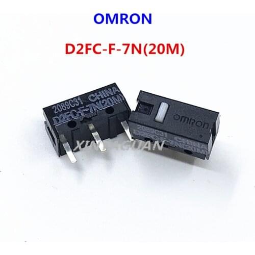 2pcs/lot OMRON Mouse micro switch D2FC-F-7N 20M suitable for the 10M 50M button of Steelseries Logitech G403 G603 G703 mouse