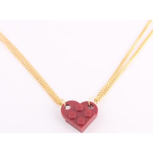 2Pcs Minimalist Lovers Matching Friendship Heart Pendant Creative Couple Heart Necklace Jewelry Gift