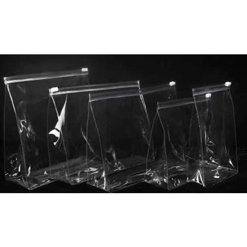 5Pack Transparent PVC Zipper Bag Plastic Ziplock Bag Jewelry Moisture-proof Sealed Bag Cosmetic Packaging Storage Bag for Travel