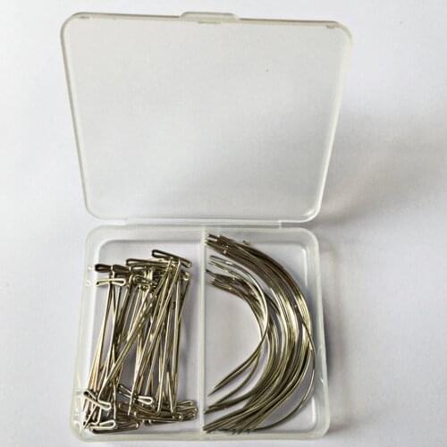 70pcs/set T Pins C Pins Fixed needle set Leather needle with Sewing thread For Holding Fabric / Wig Marking DIY sewing Tools