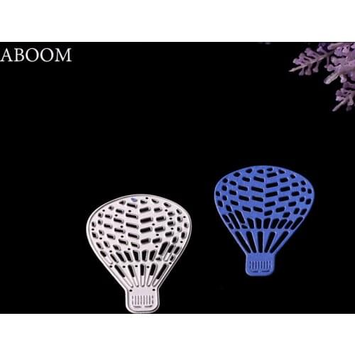 ABOOM New 1PC Hot Balloon Design Metal Carbon Steel Cutting Dies Embossing Folder Decorative Die Cut For Scrapbooking Decoration