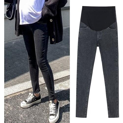 All-match maternity jeans outer wear leggings fashion trendy mother spring and autumn clothes small feet trousers
