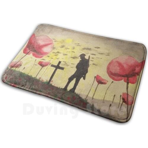 The Lone Soldier Mat Rug Carpet Anti-Slip Floor Mats Bedroom Solider Bucky Barnes Steve Rogers Army Bucky Civil War Sebastian