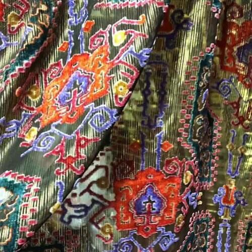 Lemon Green Golden fabric Velvet fabric Tulle cloth accessories embroidery factory lace fabric sewing designer fabrics of dress