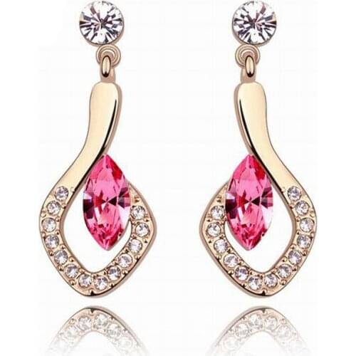 Women's Gold Earrings LYIYUNQ China