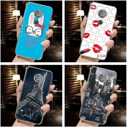 For Man Soft Phone Case For MOTO E5/E6 Play Fashion Design TPU Cute Anti-knock Shockproof For Woman