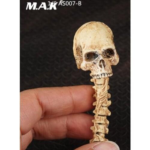 For Collection 1/6 Figure Scene Accessories Mud Color Zombie Alien Skull Skeleton Model for 12'' Action Figure Accessory