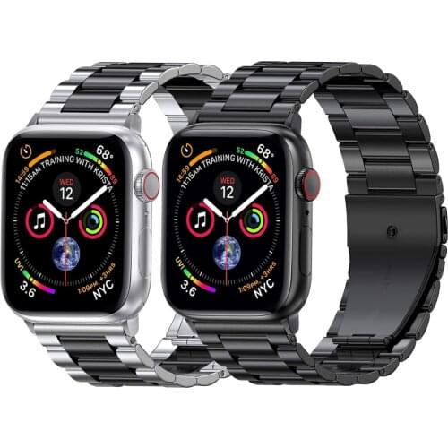 Metal stainless steel strap compatible for Apple watch 44mm 42mm 40mm 38mm Men/Women Replacement belt for iwatch 6 5 4 3 2 1 SE