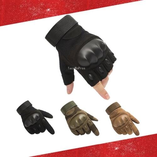 Hiking Tactical Half Finger Military Shooting Training Hunting Cs Cycling Gloves Climbing Airsoft Paintball Gym Fishing Glove