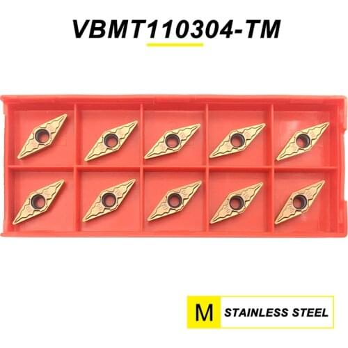 VBMT110304 TM MP1125H Carbide Inserts High Quality CNC Lathe Tools Turning Tool VBMT 110304 Blade CNC Cutting Tool For Steel