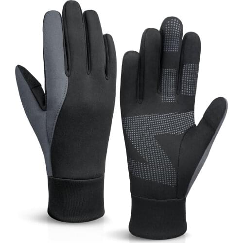 OZERO Mens Touch Screen Gloves Winter Warm Windproof Smartphone Texting Glove Thermal for Hiking Driving Cycling Running 9027