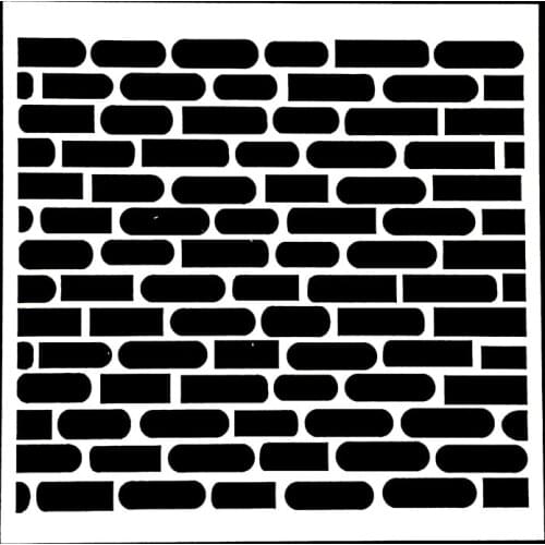 1PC Wall Shaped Reusable Stencil Airbrush Painting Art DIY Home Decor Scrap booking Album Crafts