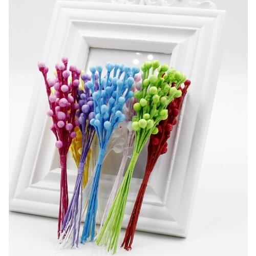 10Pcs15Cm Artificial Flower Foam Ball Bouquet for Wedding Home Christmas Decoration Diy Wreath Scrapbook Craft Fake Flower