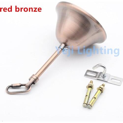 110mm ceiling rose ceiling canopy with M10 tube rod and connection buckle iron metal ceiling plate chandelier led lamp lamp base