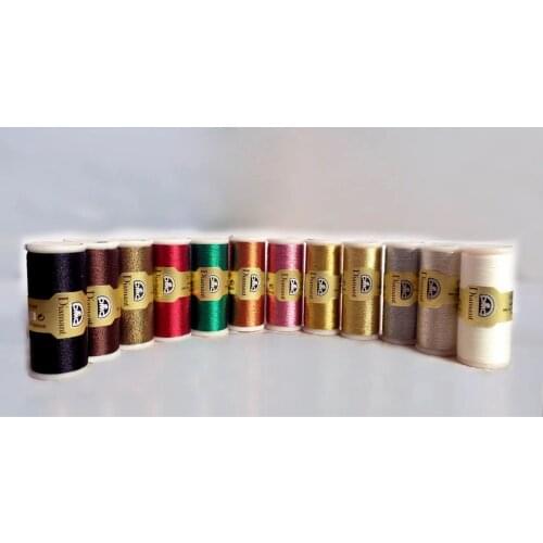 2019 Direct Selling Clothing/accessories French Dmc Cross Stitch New Diamond Line 35 M Embroidery Metal Wire Gold And Silver