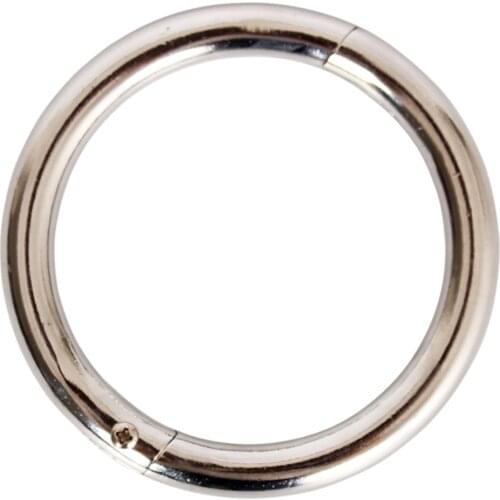 3.54 Inch Livestock Bull Cow Cattle Bovine Nose Ring Steel Farm Animal Veterinary Tools Cattle with Instrument - Silver