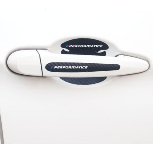 4Pcs Car door Handle Protection Film car Sticker For BMW M Power Performance M3 M5 X1 X3 X5 X6 E46 E39 E36 Car Styling