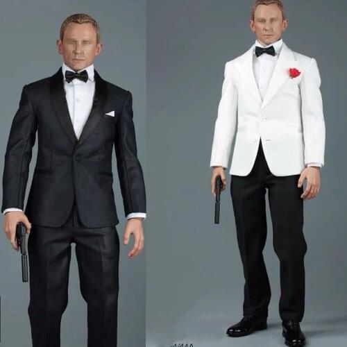 A014 1/6 Gentleman Suit Agent Clothes Set Bow Tie Mens Suit set For 12" inch Male Action Figure Dolls in stock