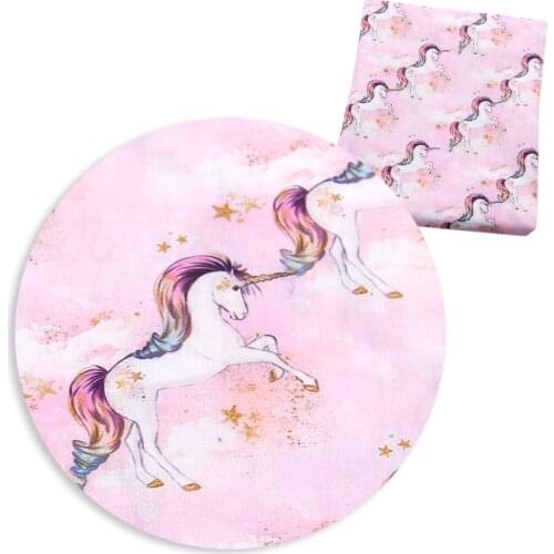 David accessories 50*145cm patchwork unicorn Polyester cotton fabric for Tissue Kid Bedding home textile Sewing Tilda Doll,58001