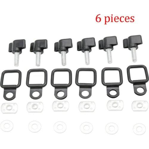 Car ABS+Metal 2 Doors Hard Top Quick Removal Fastener Thumb Screw Nut Kit for Jeep Wrangler 2007-2016