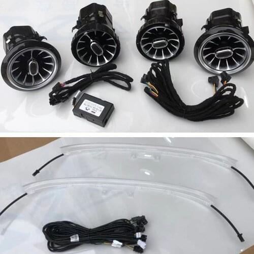 Car Air Vent Ambient Light LED Console AC Condition Outlet Turbine Light Backset Mood Light For Mercedes-Benz G-Class W464