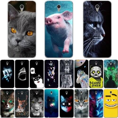 For ZTE BLADE A510 Case Wolf Silicon TPU Fundas for ZTE Blade A510 Cat Animal Shell Bag Housing Phone Cases