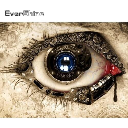 Evershine 5D DIY Diamond Painting Eye Full Drill Square Diamond Embroidery Cross Stitch Kit Mosaic Beaded Pictures Diamond Art
