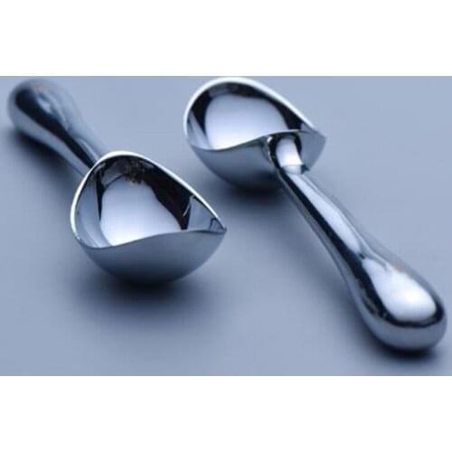 Colher de liga de zinco cozinha sorvete purê batatas melancia geléia iogurte cookies primavera alça colher acessórios cozinha