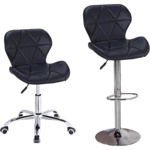 Nordic bar stool simple leather office chair swivel bar chair computer chair home office chair lifting bar chair