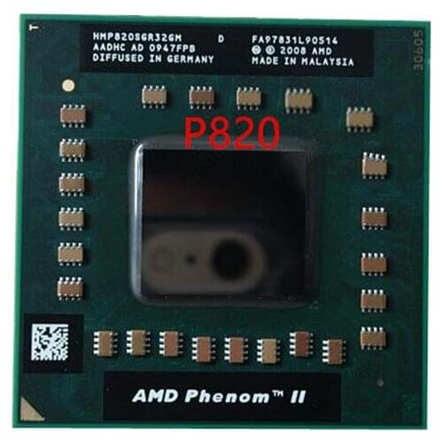 Original AMD Phenom P820 HMP820SGR32GM CPU 1.8GHz Socket S1 triple Core Laptop processor