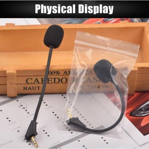 Portable Headphone Mini Audio Mic Microphone for HYPERX Cloud II Core Silver Gaming Alpha S