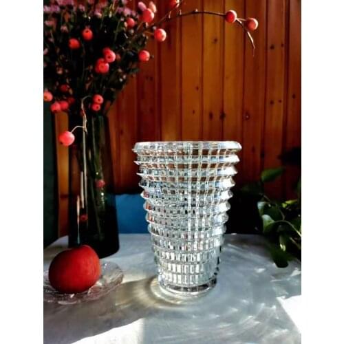 2kg 15x11cm crystal Transparent vase small size oval vase gift
