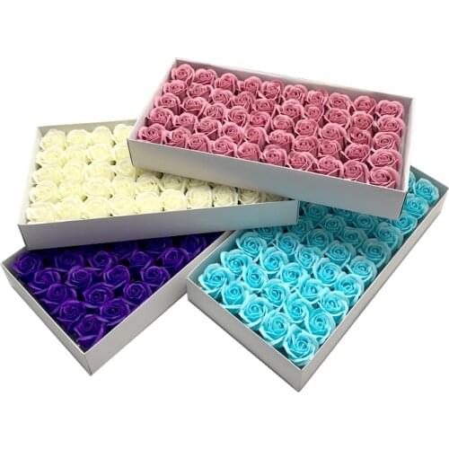 Romantic Scented Soap Flower Rose Christmas Decoration Thanksgiving Gift Box Bouquet Packing Home Decor