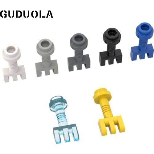 Guduola Steering Lever 2433 Hinge Bar 2 with 3 Stubs and Top Stud Building Block Small Particle MOC Build Parts Toy 50pcs/LOT